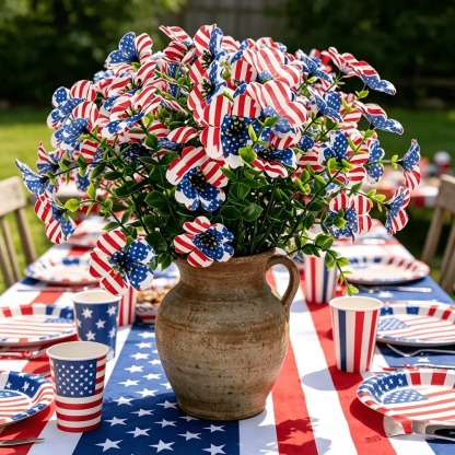 🔥Hot Sale 60% Off 🔥 Patriotic Red White Blue Artificial Flowers💐