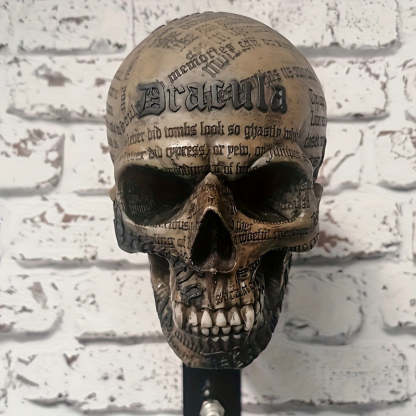 Skull Motorcycle Helmet Holder – Punk Skull Wall Mount Rack for Helmets, Jackets & Garage Decor