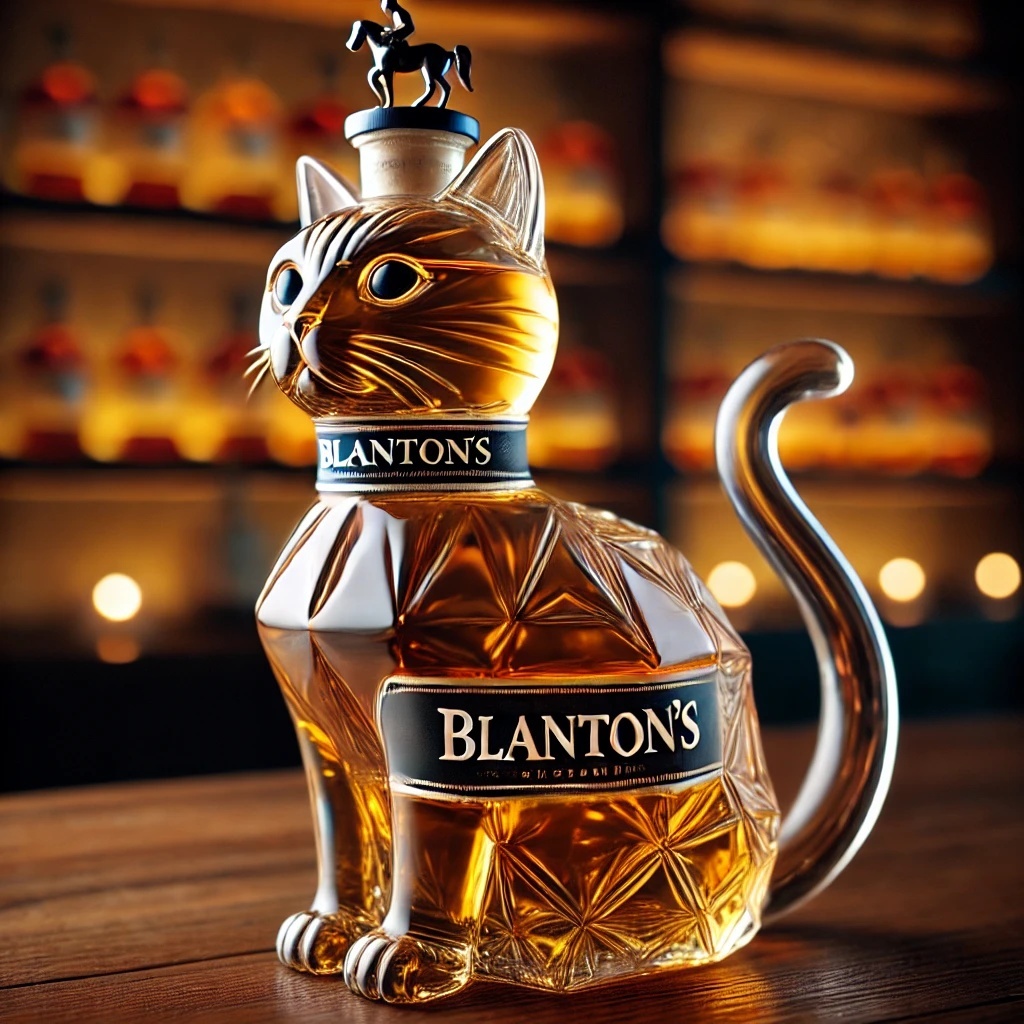 Funny Whiskey Cat Bottle