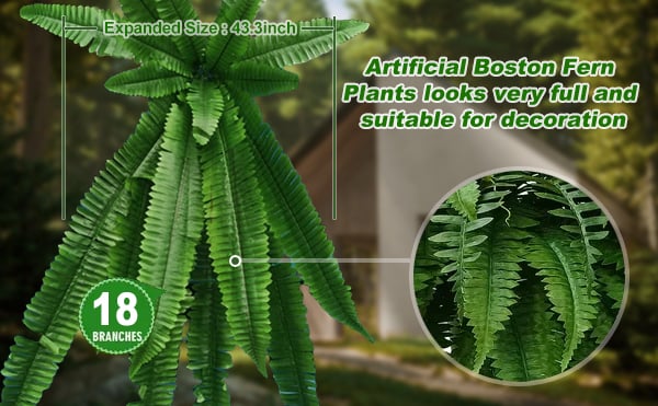 🔥Spring Celebration Exclusive! 🌿Get the UV-Resistant Lifelike Artificial Boston Fern for Just $9.98 🎁 SAVE 75%!