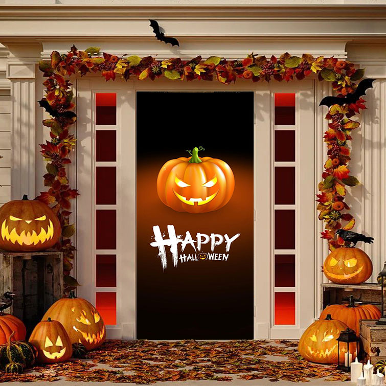 Happy Halloween Lantern Door Set