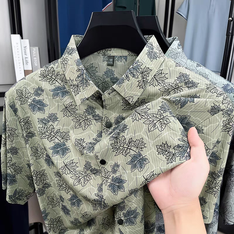Verdant Frost Printed Shirt
