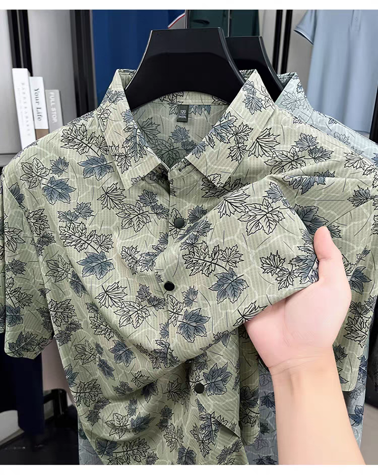 Verdant Frost Printed Shirt