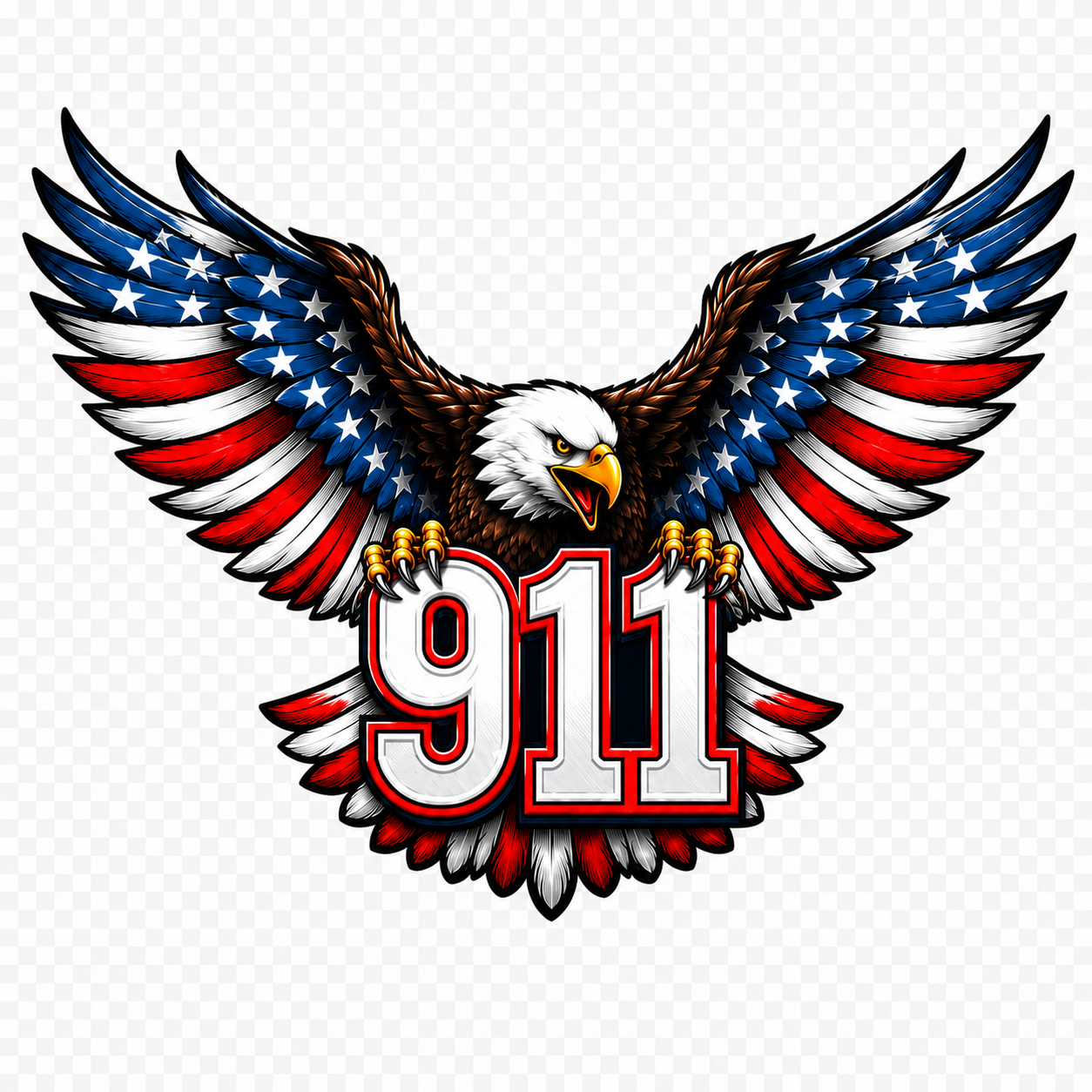 Never Forget Eagle Car Decal – Anniversary Patriotic Window Sticker