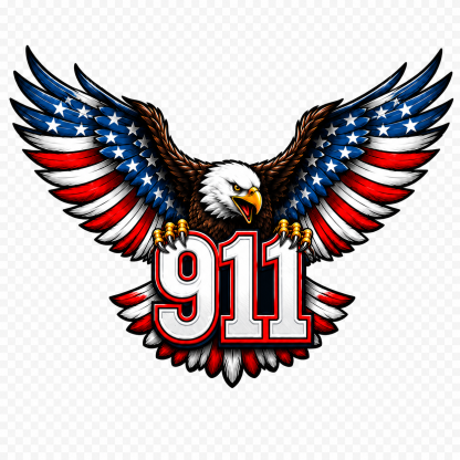 Never Forget Eagle Car Decal – Anniversary Patriotic Window Sticker