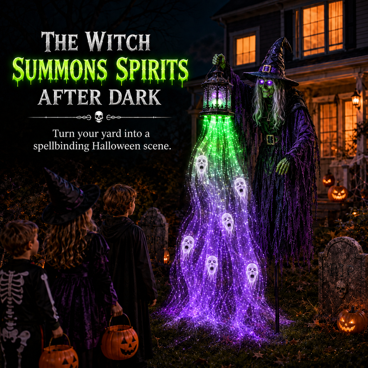 Animated Halloween Soul Harvester Garden Light Collection💀