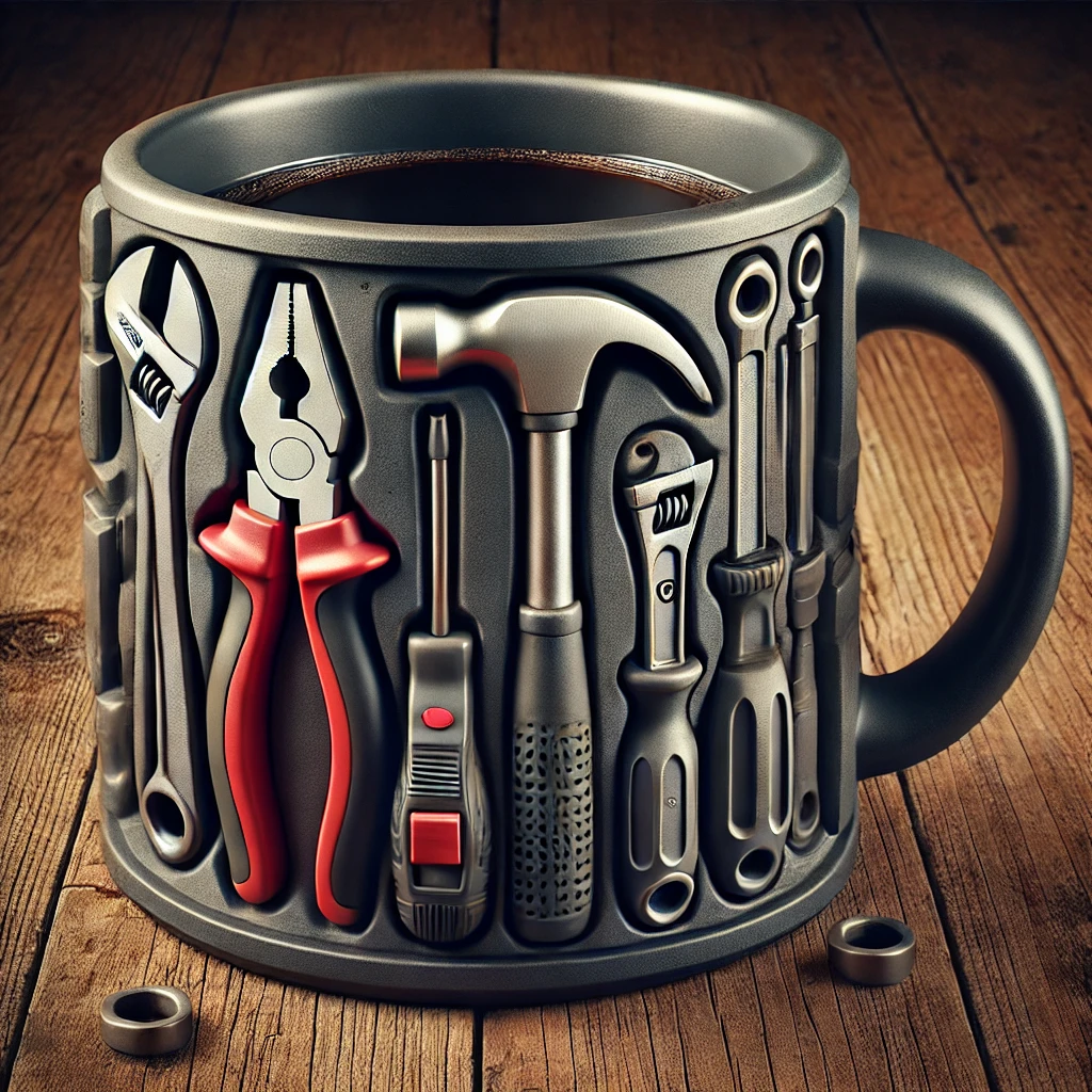 Unique 3D Mechanic Toolbox Set Coffee Mug