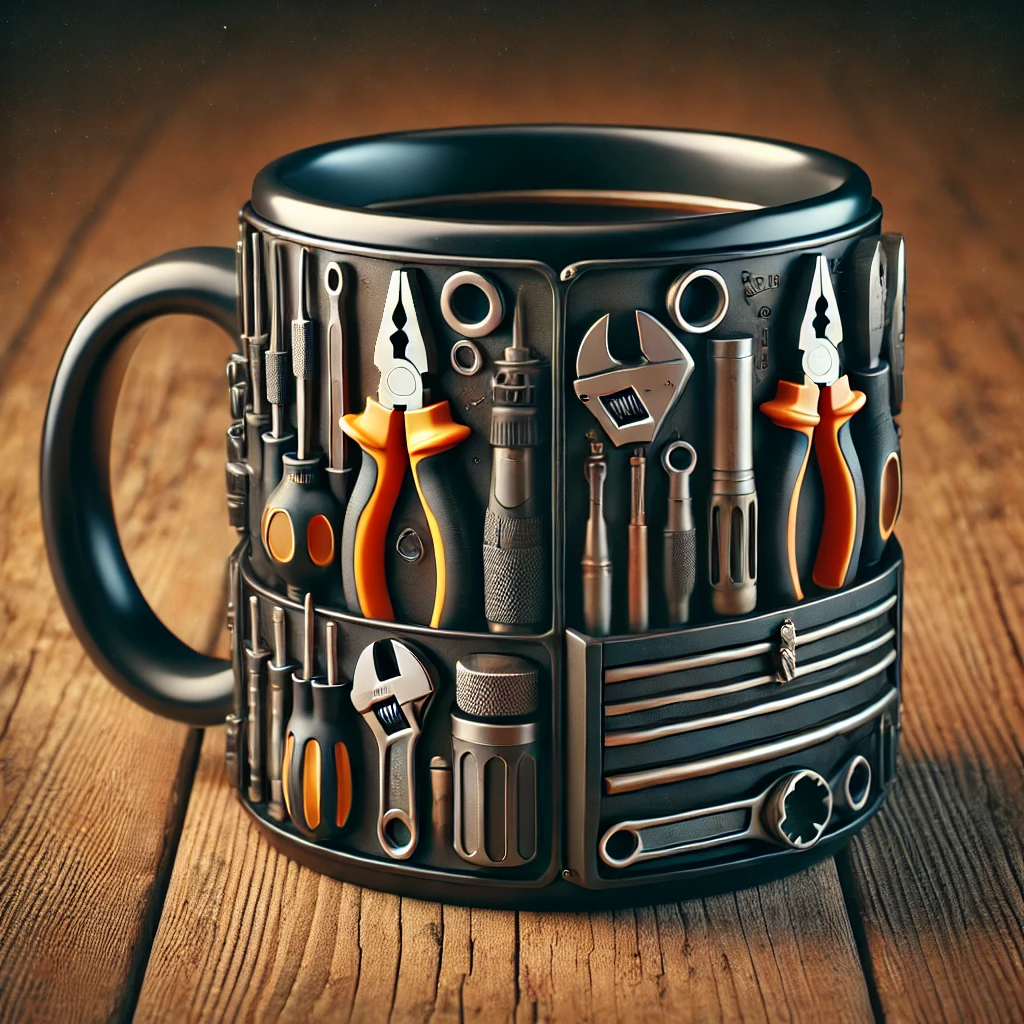 Unique 3D Mechanic Toolbox Set Coffee Mug