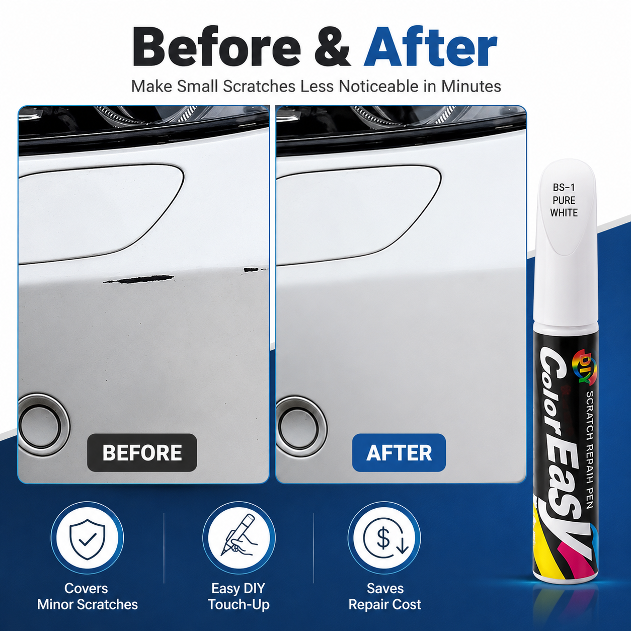 🔥Buy 2 get 1 Free 🚨Small Scratches Can Ruin Your Car’s Clean Look🚨 - Car Touch-Up Paint Pen 🏆