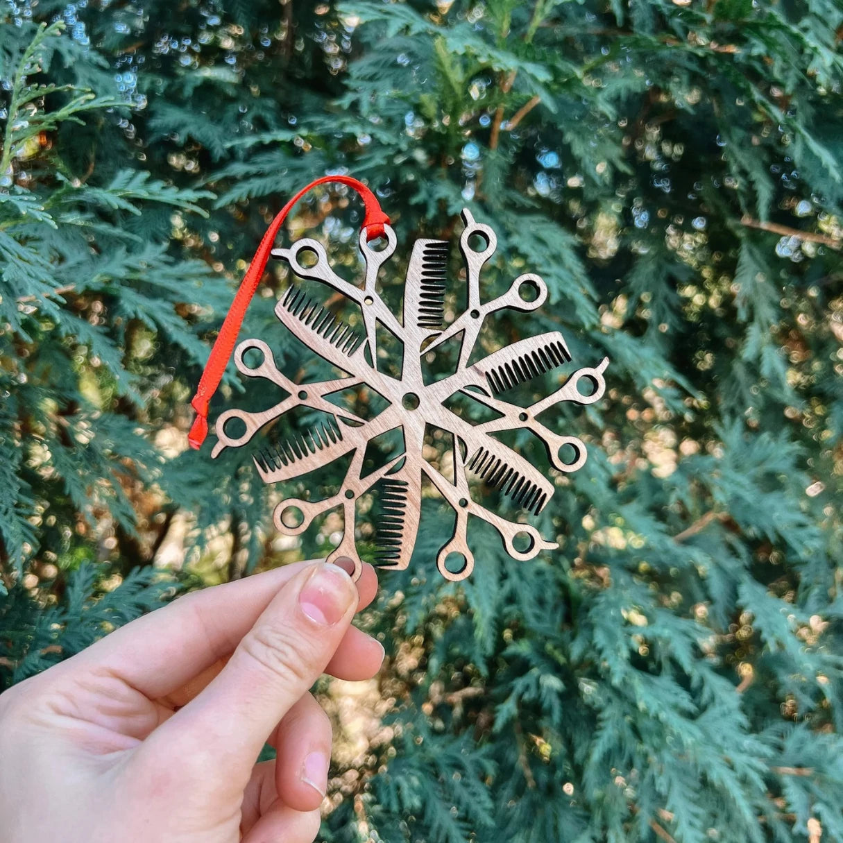 Hair Stylist Snowflake Ornament