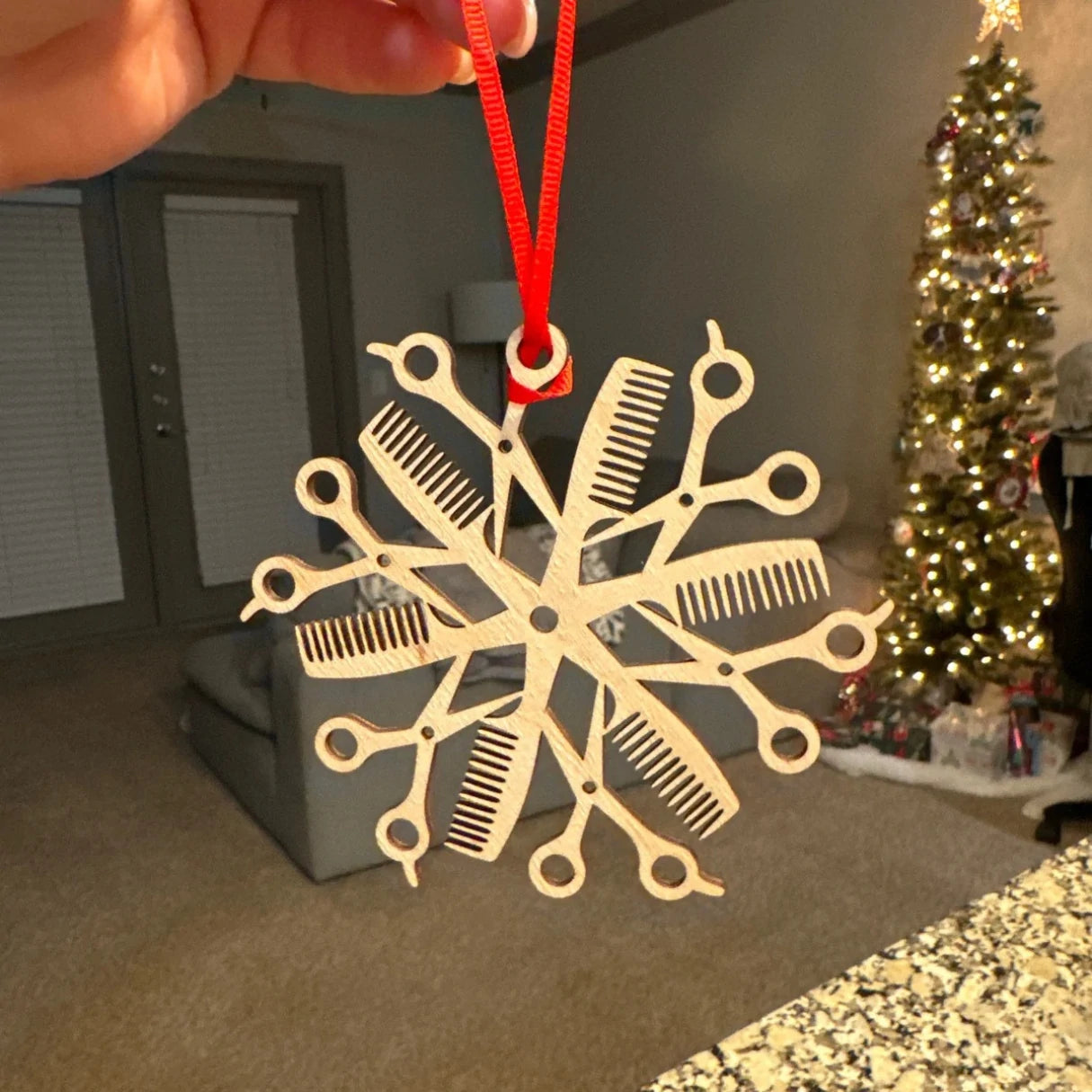 Hair Stylist Snowflake Ornament
