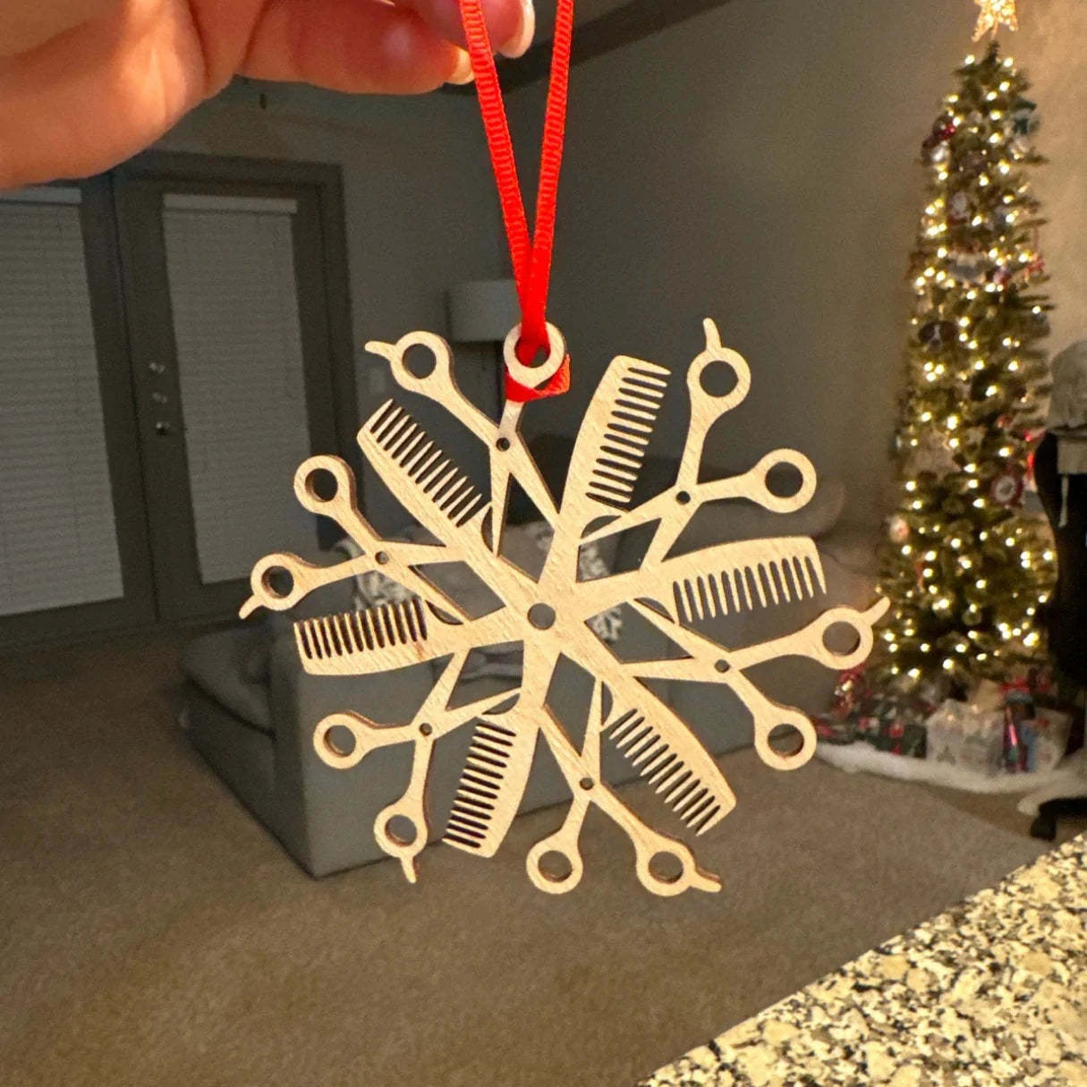 Hair Stylist Snowflake Ornament