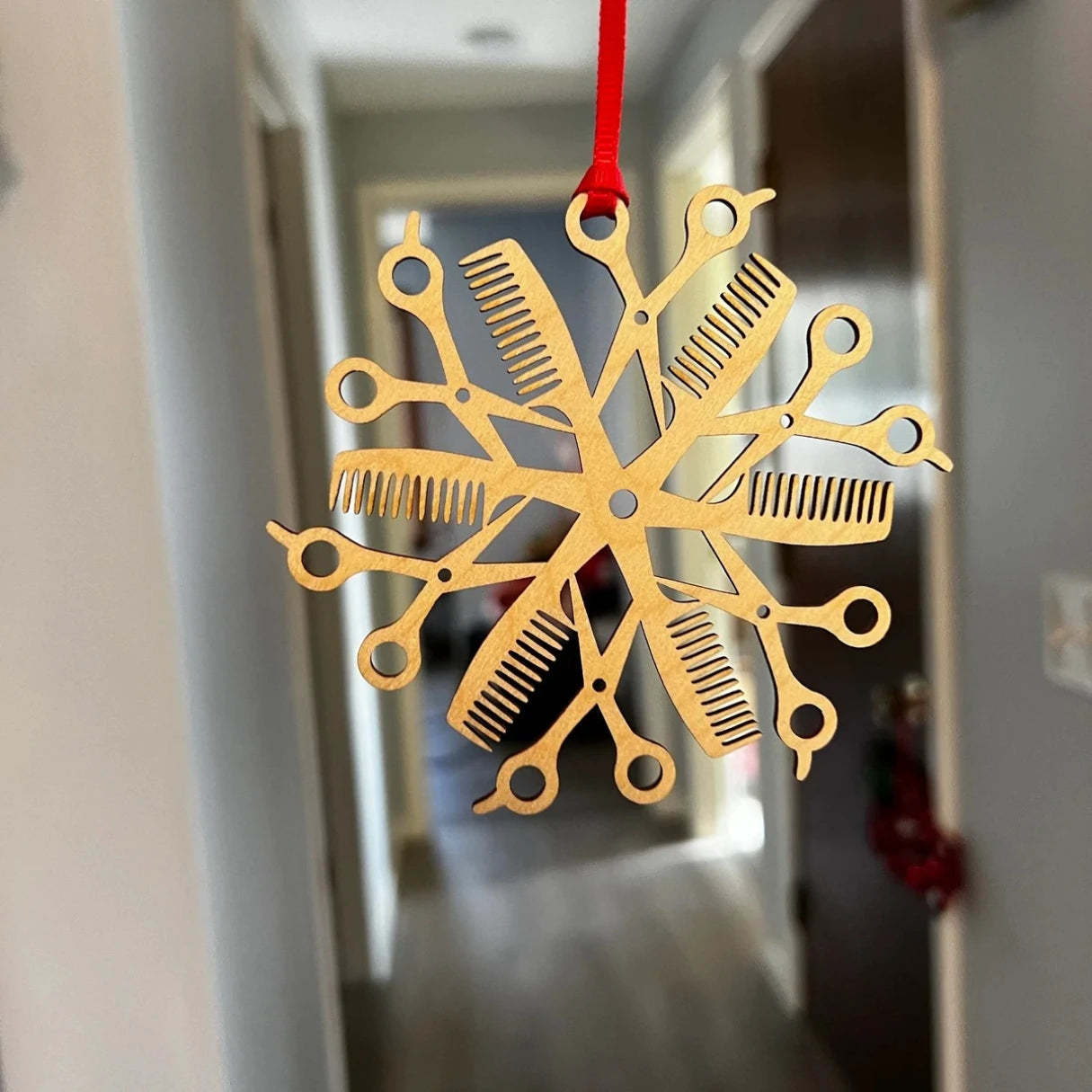 Hair Stylist Snowflake Ornament