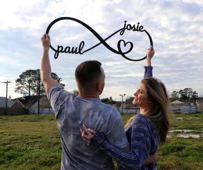 Infinity Heart Sign Containing Names