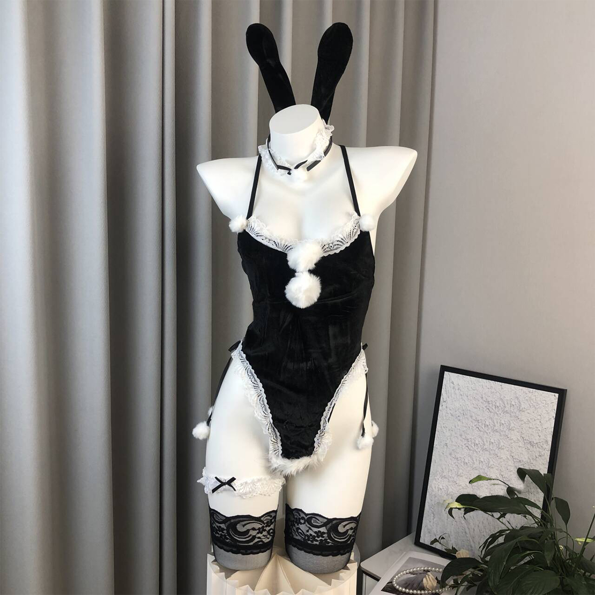 Christmas Bunny Bodysuit Temptation Lingerie Set