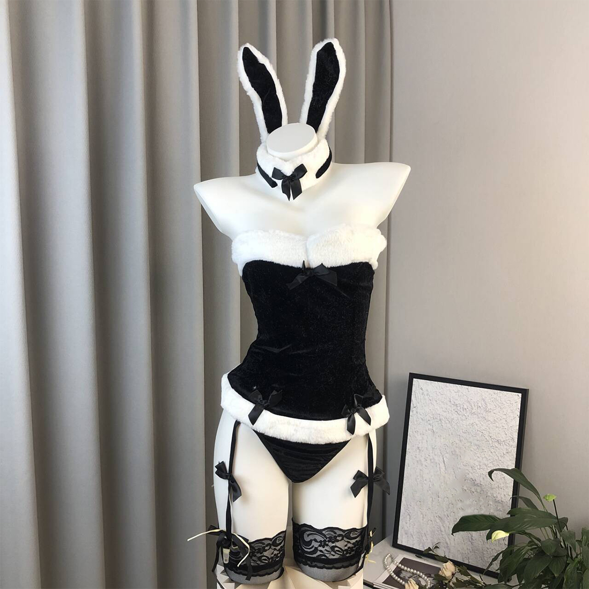 Bunny Lingerie Set with Midnight Charm