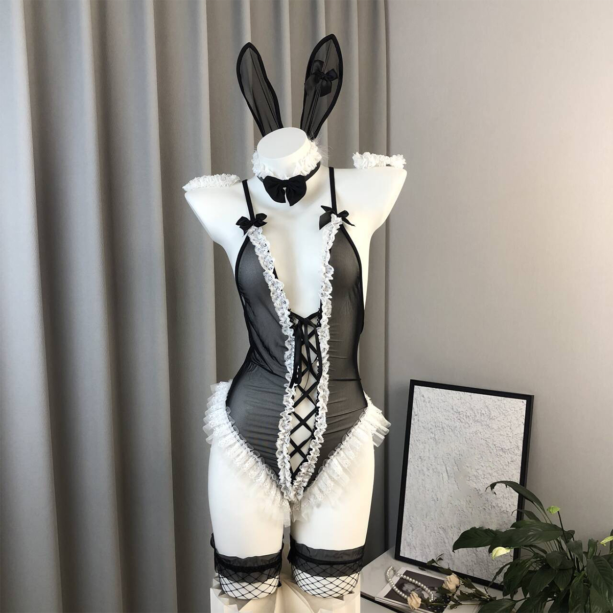 Bodysuit Bunny Lingerie Set  05