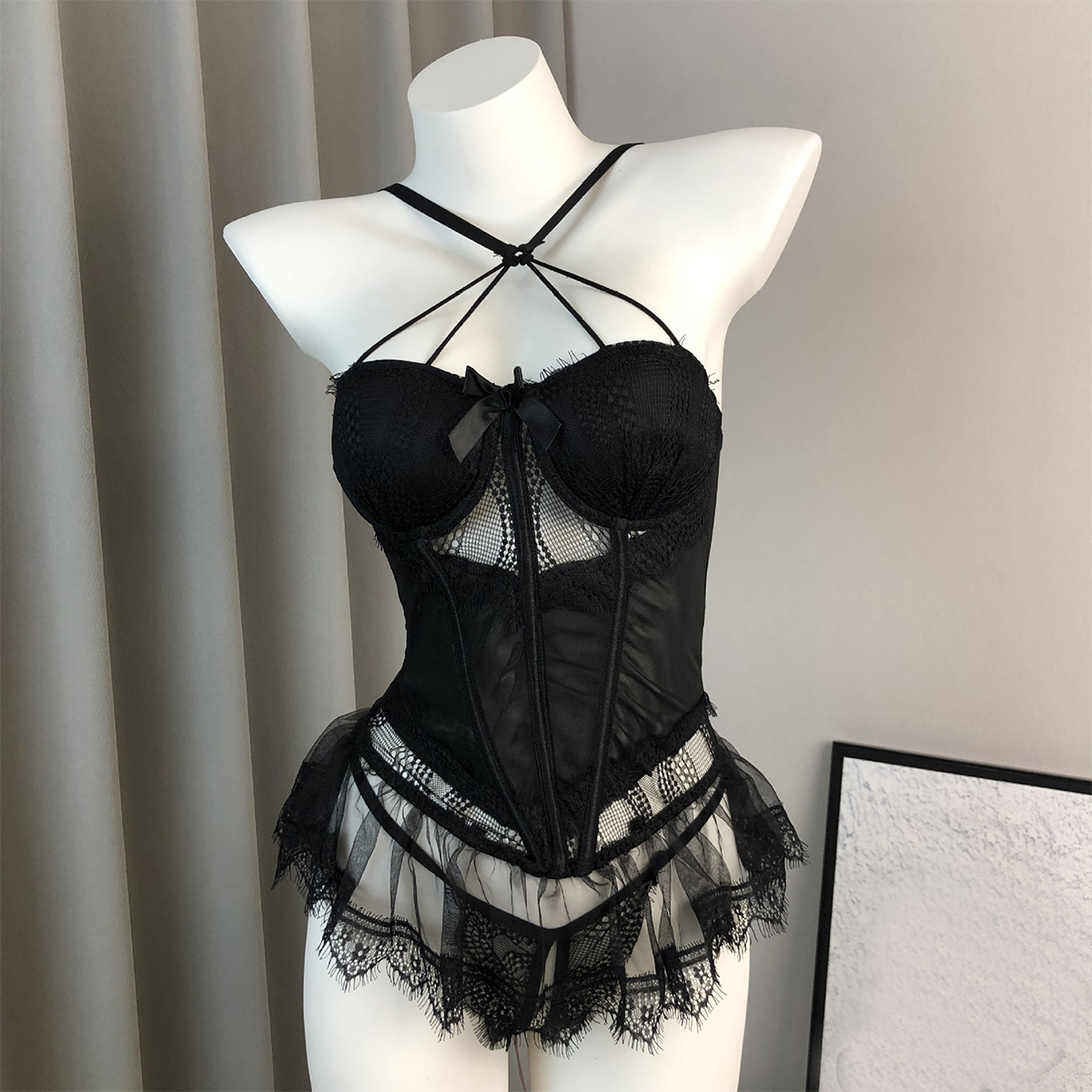 Lace Strappy Tank Top Shaping Lingerie