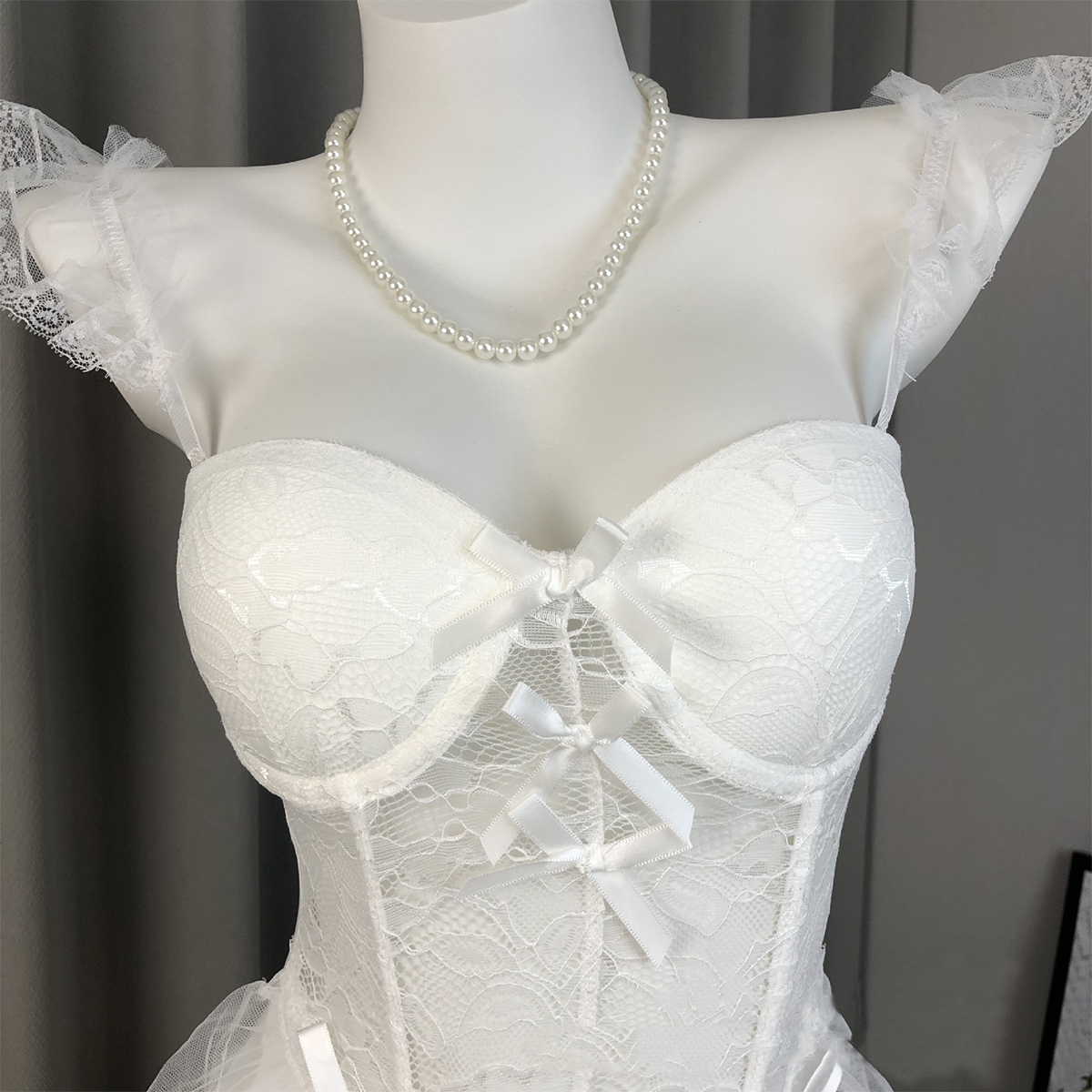 Lace Strappy Tank Top Shaping Lingerie Set