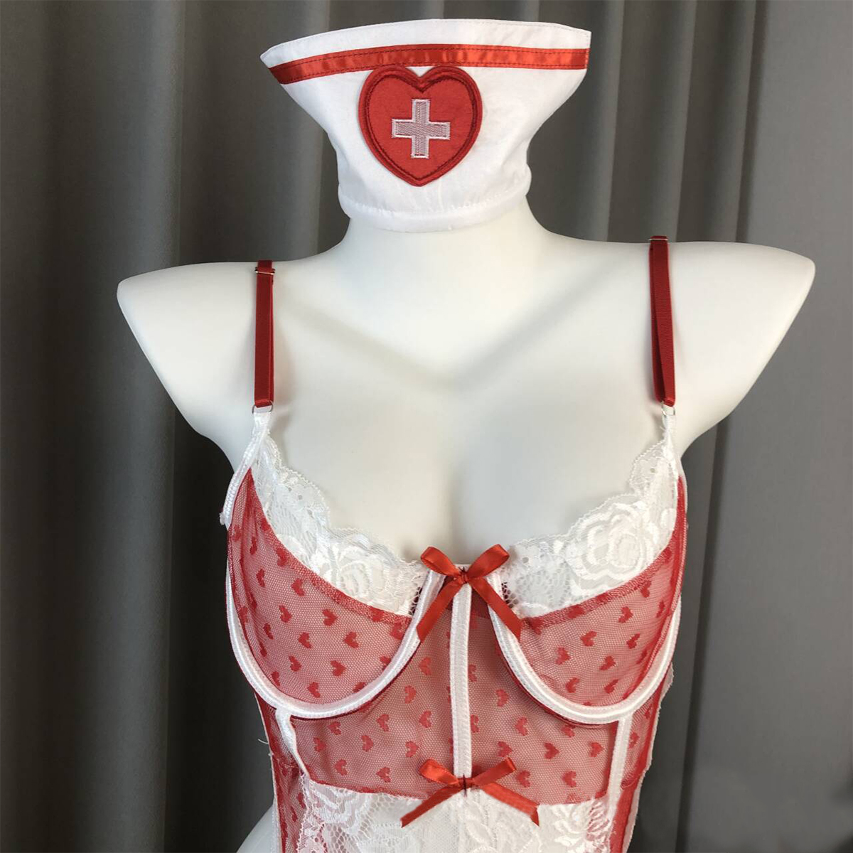 Nurse Bodysuit Uniform Lingerie Set