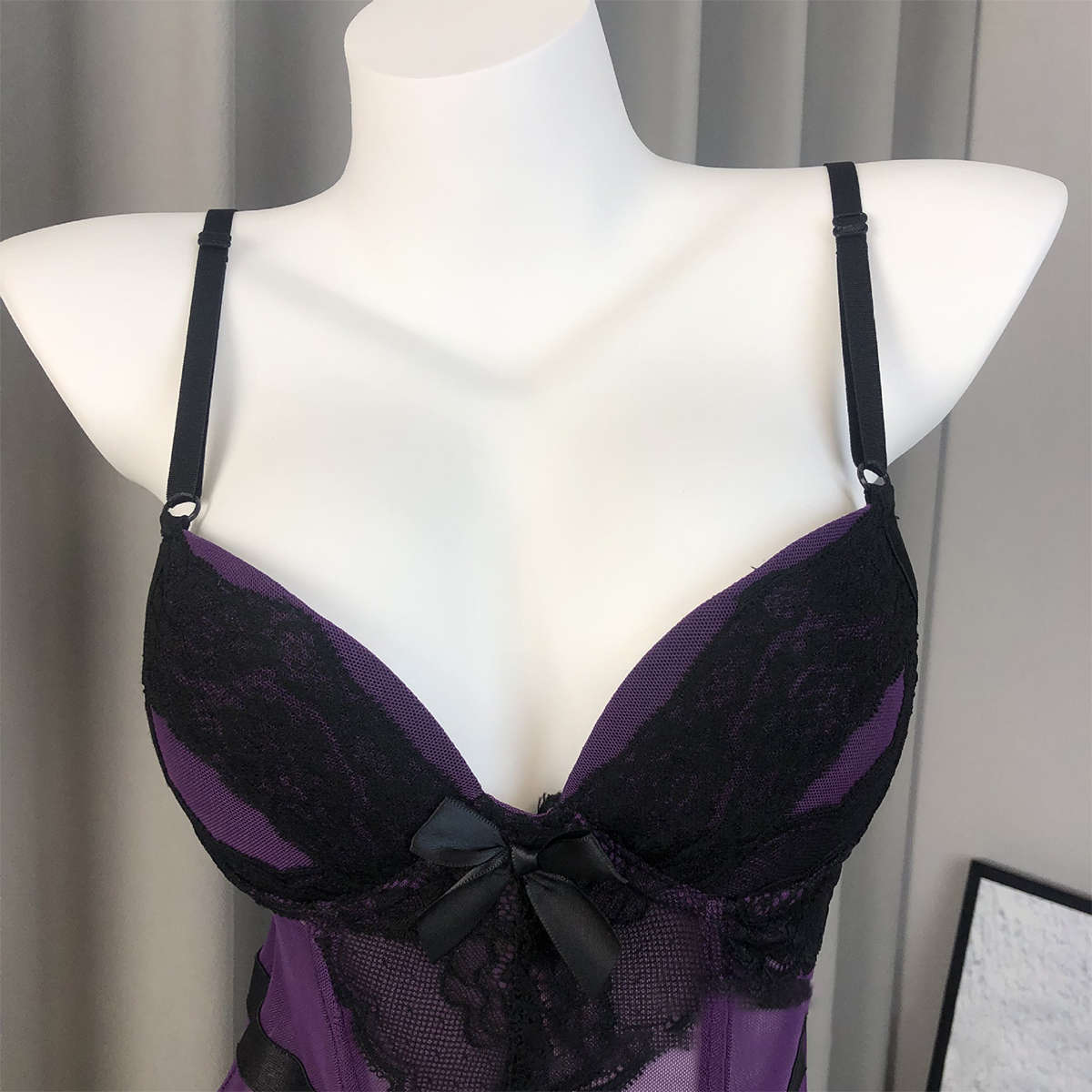 Purple Luxe Lace Shaping Lingerie