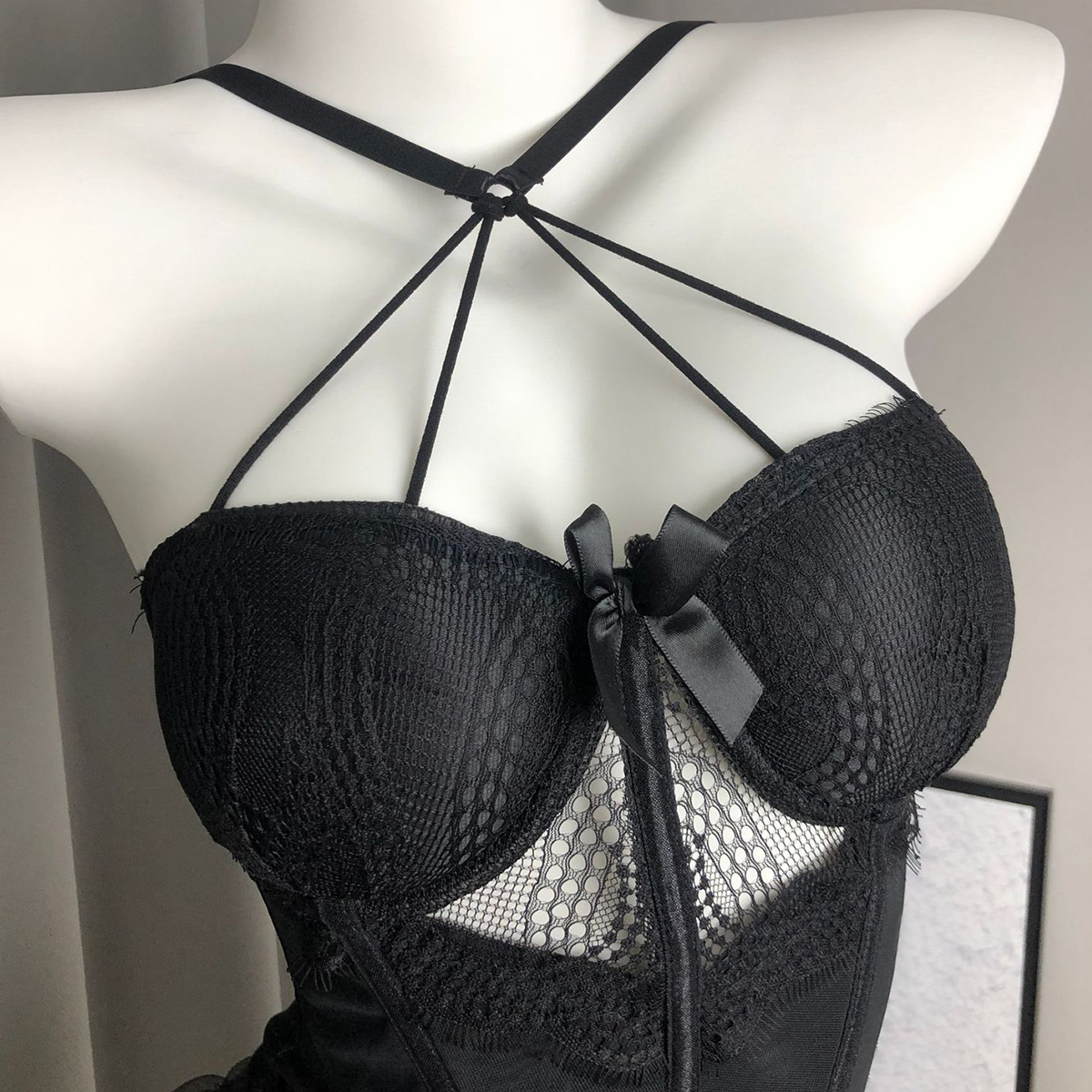 Lace Strappy Tank Top Shaping Lingerie