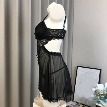 Lingerie Nightdress with Padding and Underwire Seductive Sleepwear