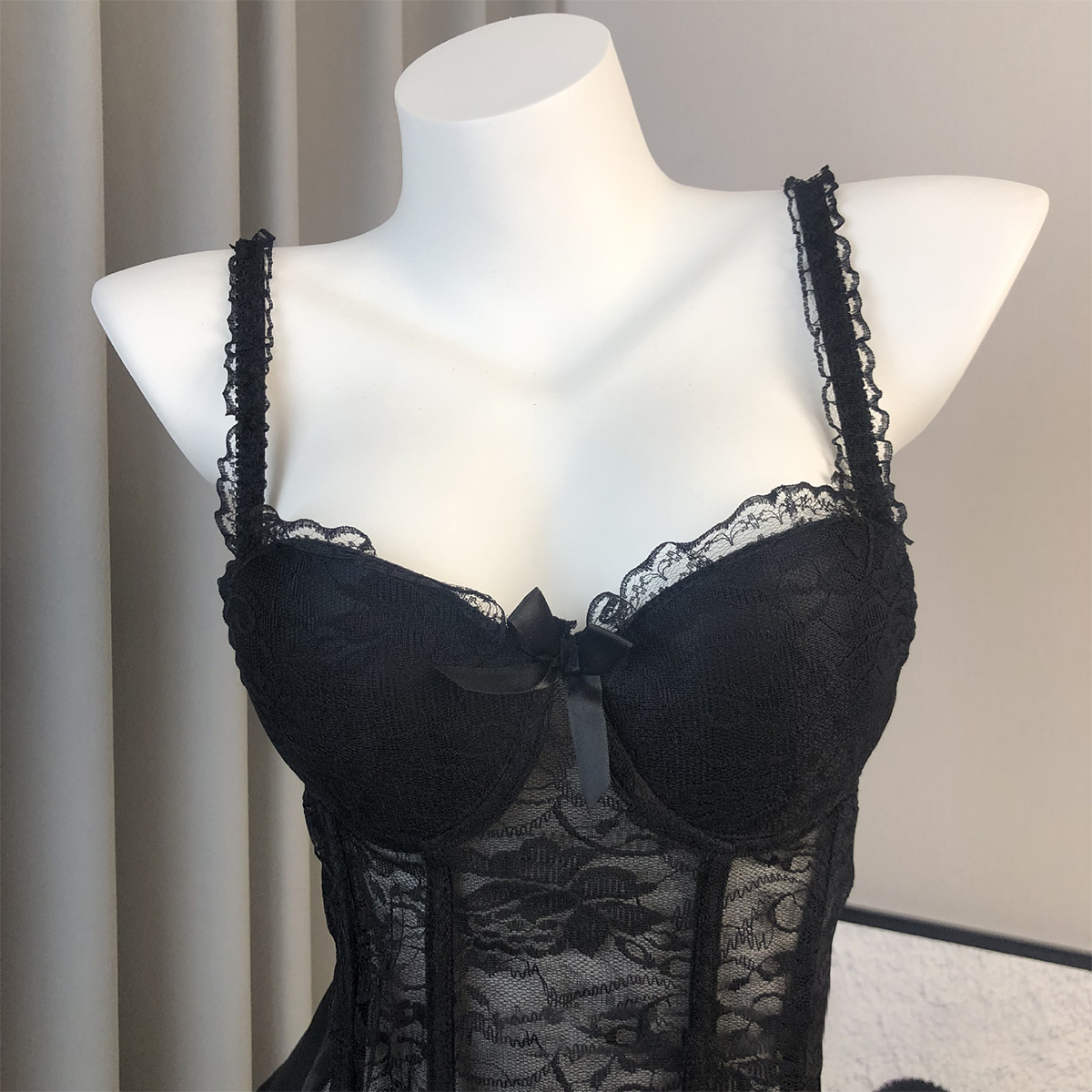 Lace Strappy Tank Top Shaping Lingerie  07