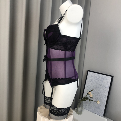 Purple Luxe Lace Shaping Lingerie