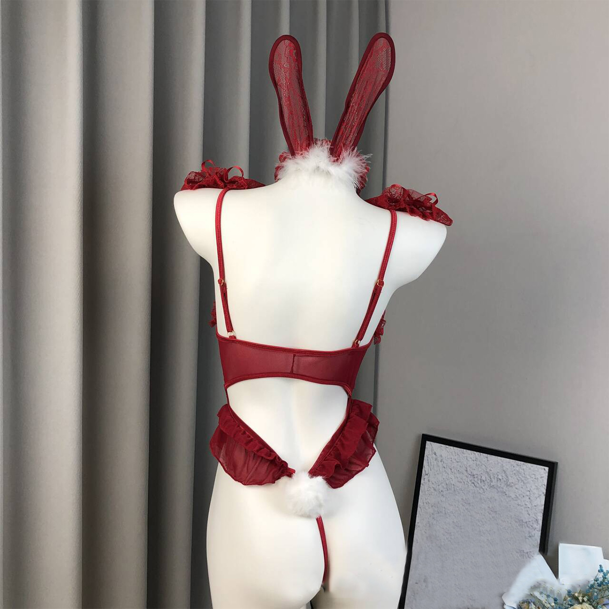 Bunny Lace Bodysuit Lingerie Set