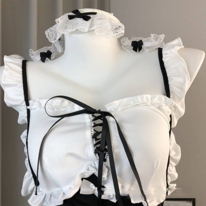 Maid Outfit with No-Remove Design Pure Desire Lingerie Set