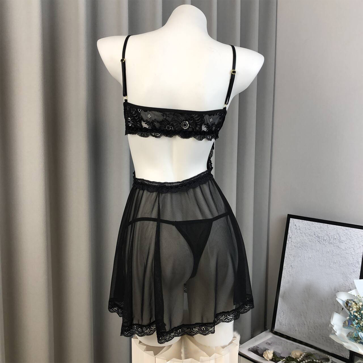 Lingerie Nightdress with Padding and Underwire Seductive Sleepwear