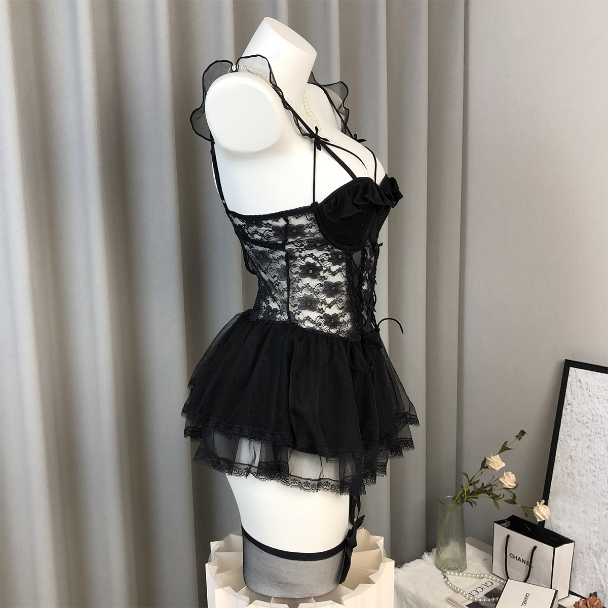 Lace Strappy Tank Top Shaping Lingerie 84