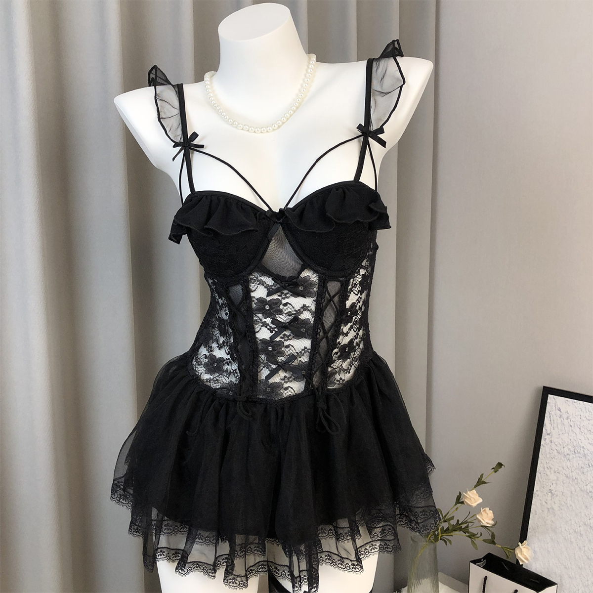 Lace Strappy Tank Top Shaping Lingerie 84