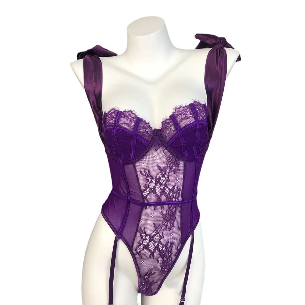 Lace Open-Crotch Tank Top Shaping Lingerie