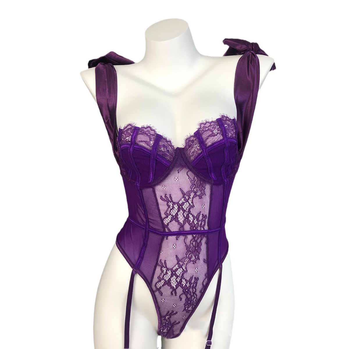 Lace Open-Crotch Tank Top Shaping Lingerie