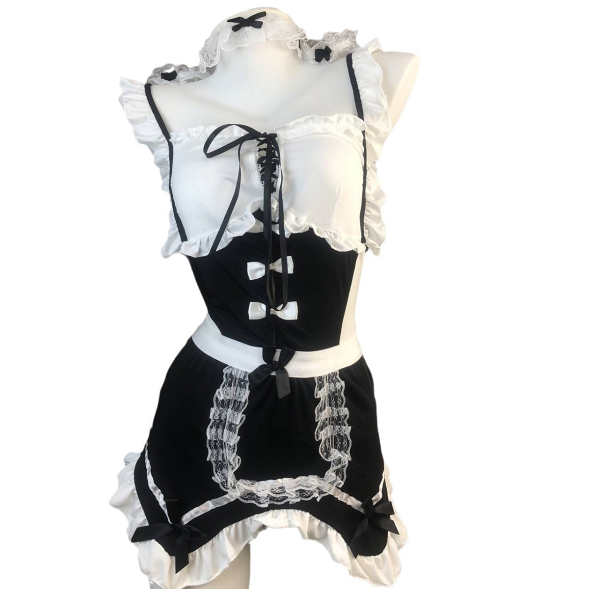 Maid Outfit with No-Remove Design Pure Desire Lingerie Set