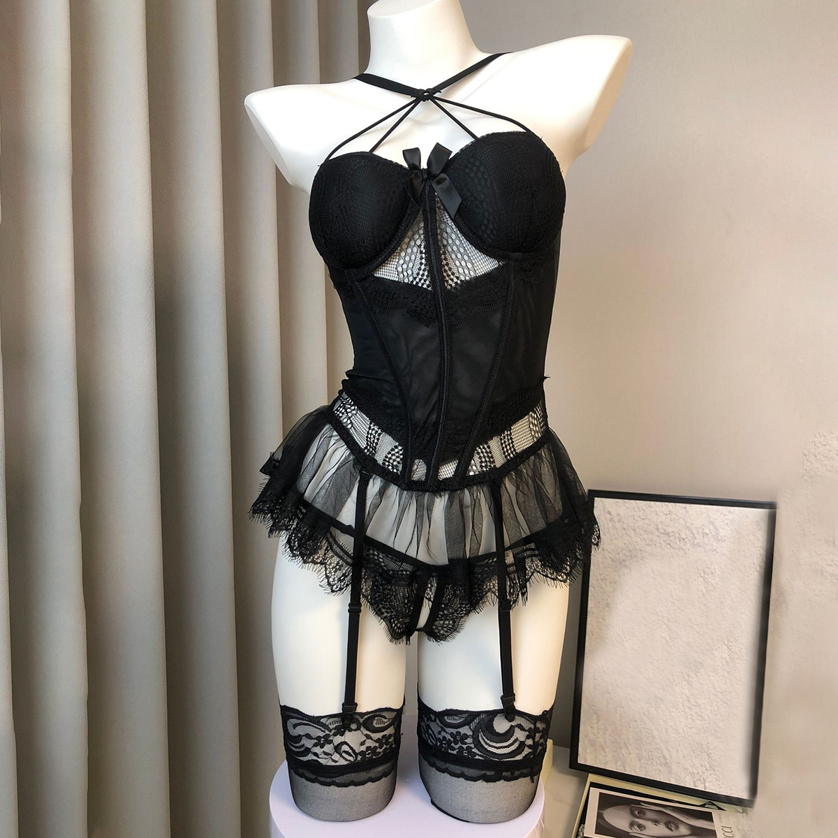 Lace Strappy Tank Top Shaping Lingerie