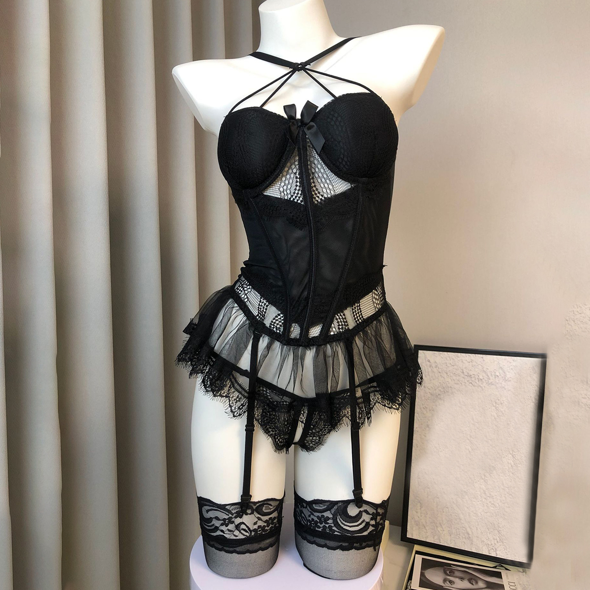 Lace Strappy Tank Top Shaping Lingerie