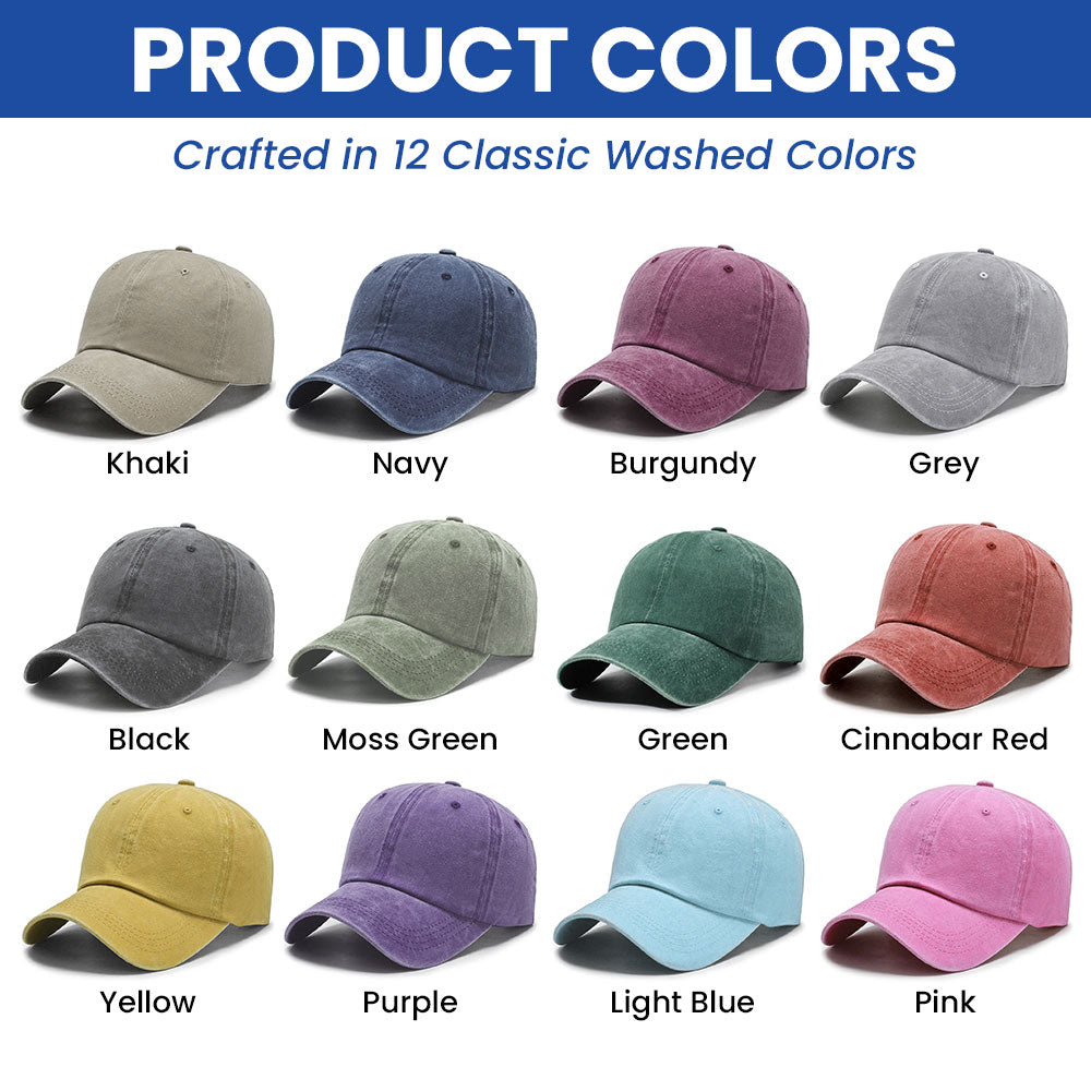 250th Anniversary Washed Cap with Embroidered Eagle Flag