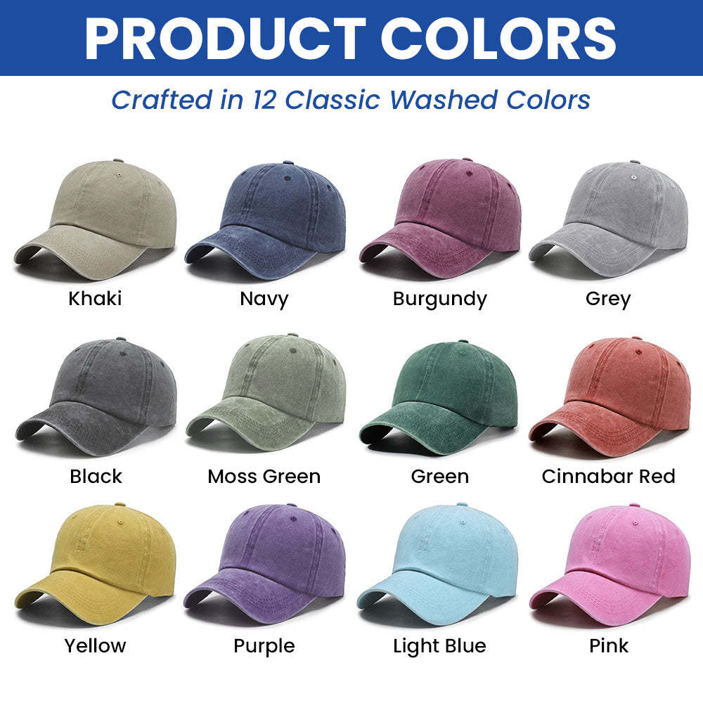 250th Anniversary Washed Cap with Embroidered Eagle Flag