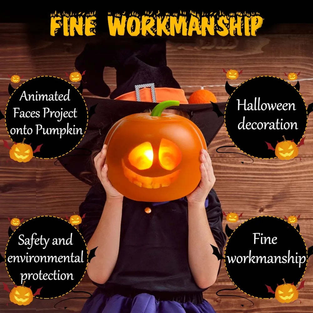 Halloween Pumpkin Projection Lamp Animated Talking and Singing Pumpkin