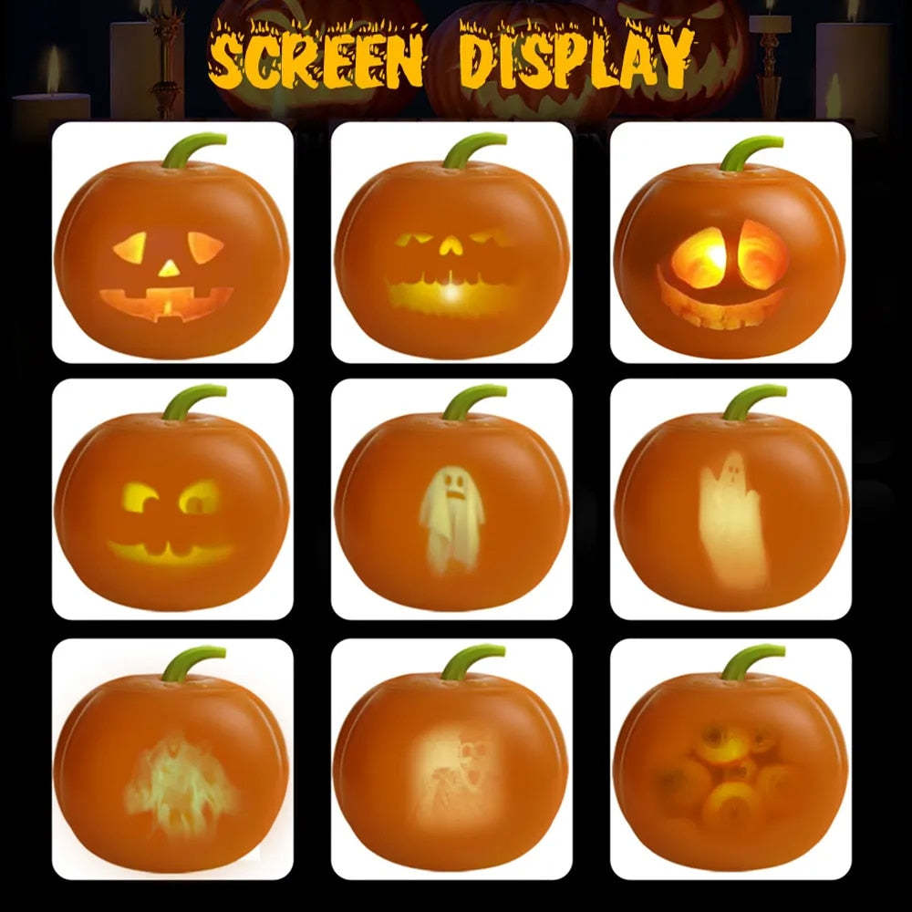 Halloween Pumpkin Projection Lamp Animated Talking and Singing Pumpkin