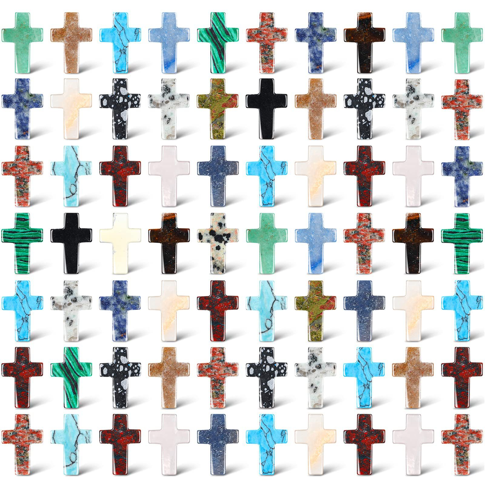 ✝️ Handmade Natural Crystal Crosses