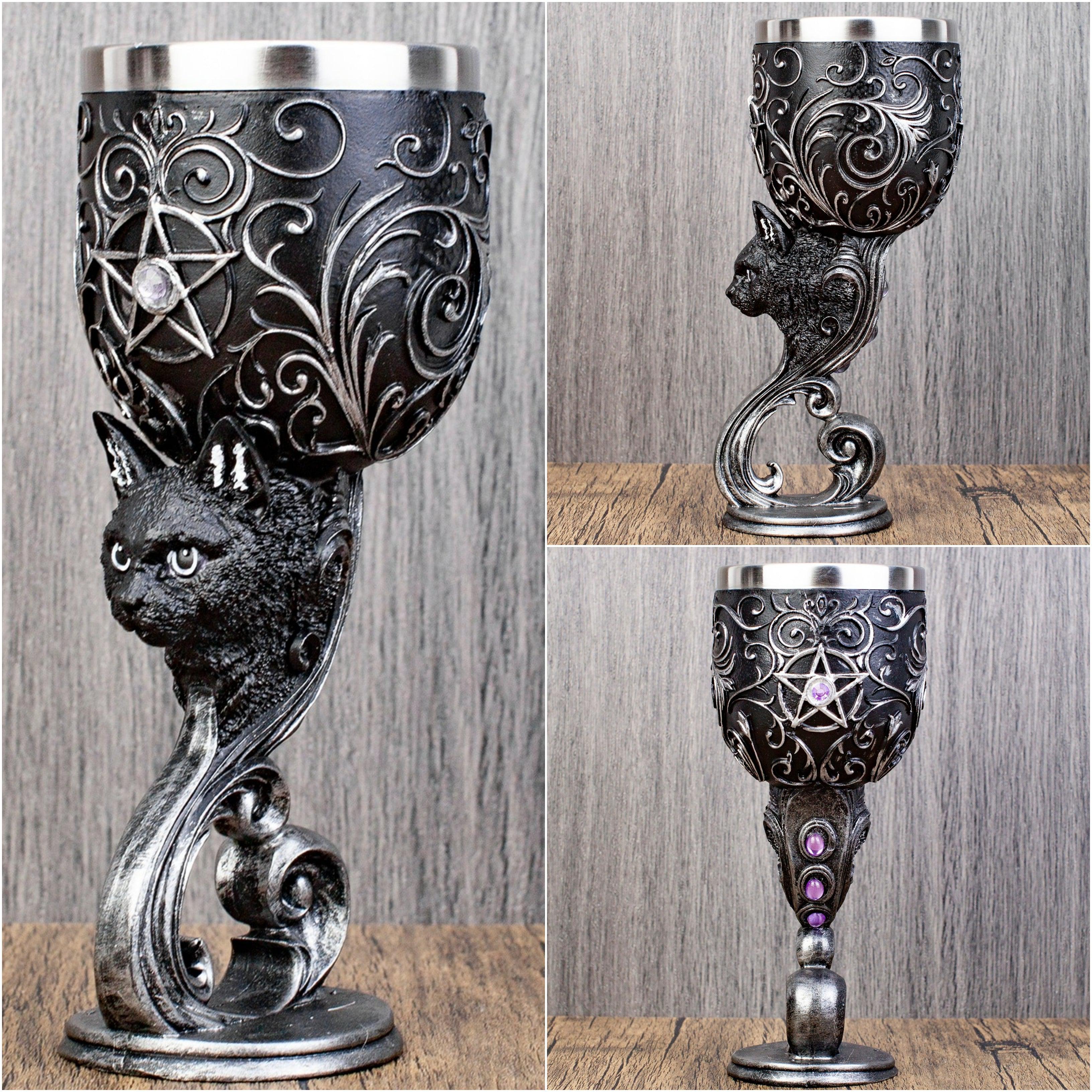 Spirit animals Wine Goblet Witch Wine Cup-MoonChildWorld