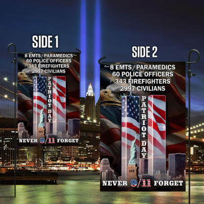 Never Forget Patriot Day Eagle American Flag
