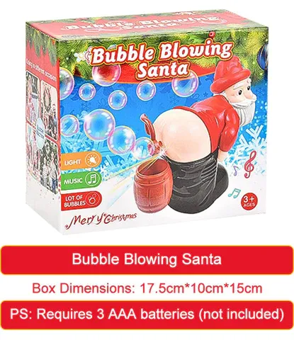 🎄Funny Santa Bubble Blowing Machine