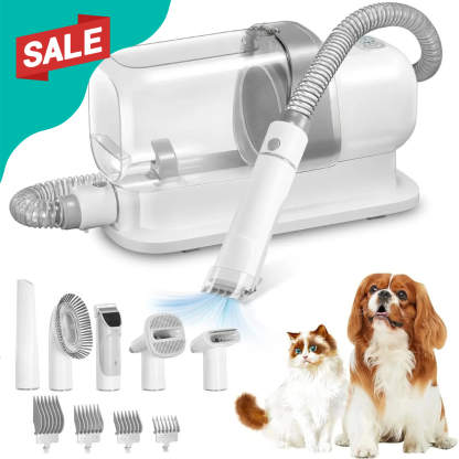  Vacuum Cleaner for Dog Cat Hair, 2.5L Grooming Kit for Pets Vacuum Cleaner