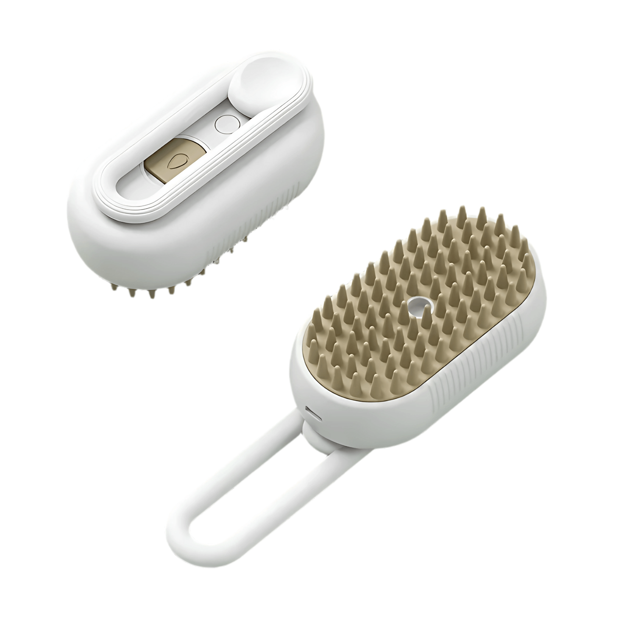 PawMist White pet grooming tools with anti-shedding design