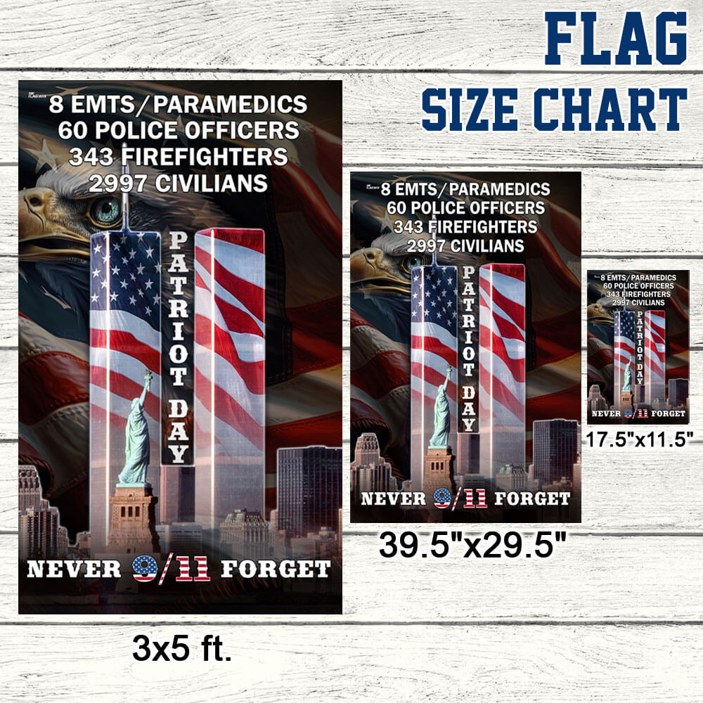Never Forget Patriot Day Eagle American Flag